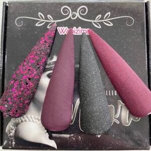 Wapizima black collecion.. dip power.. nail power acrylic